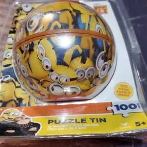 Bundle lot of Minions lunch box, puzzles and more all new